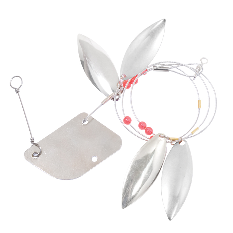 Fishing tackle gear lures gang trool red beads CG Emery