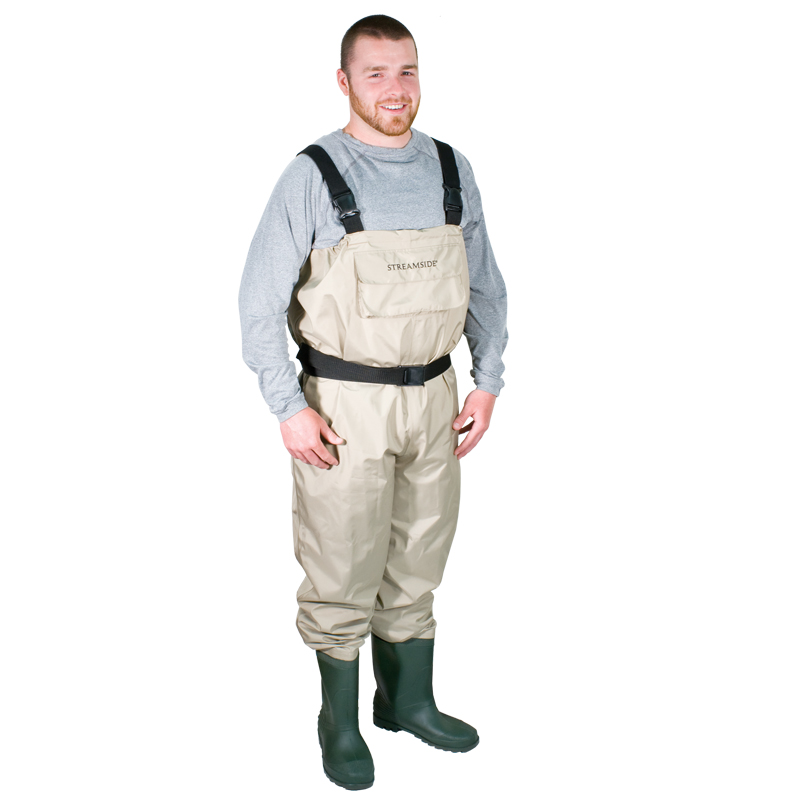 Breathable wader fishing chest PVC boot cleated sole CG Emery