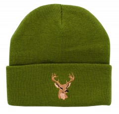 Backwoods Thinsulate green knit hunting touques with Backwoods logo