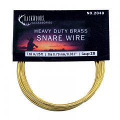 Backwoods heavy duty brass hunting snare game trapping wire