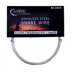 Backwoods stainless steel hunting snare small game trapping wire