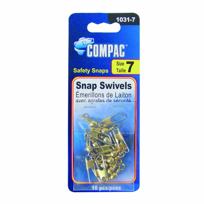 Compac Carded Barrel Swivels with Safety Snaps - CG Emery