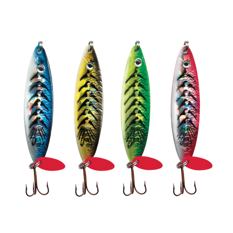 Fishing tackle gear lures holographic crocodile two toned rigged