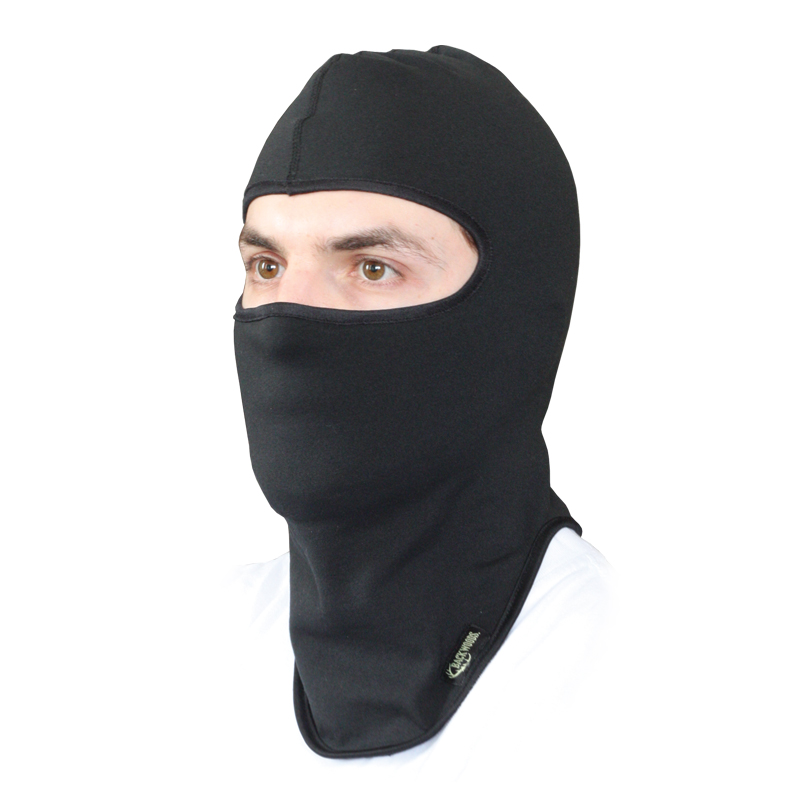 Balaclava hunting black fleece lined windproof - CG Emery