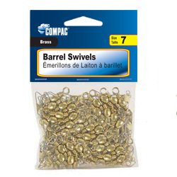 Compac 10 Pack #5 Brass Snap Fishing Swivels