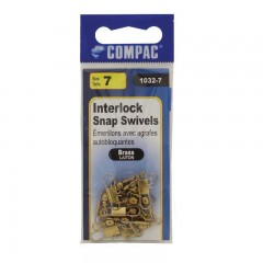 Compac Carded Barrel Swivels with Interlock Snaps