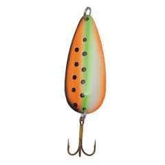Fishing tackle gear lures fluorescent trophy spoons spotted tiger