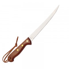 Hunting knife fillet skinning outdoor camping leather sheath