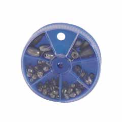 Fishing tackle gear sinkers dial box assorted