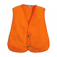 Backwoods blaze orange silent microfleece safety vest