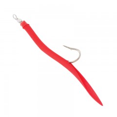 Fishing tackle gear worm bait #10 hook red