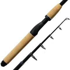 Telescopic fishing spinning rod 6 section cork handle