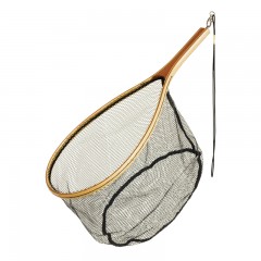 Fishing gear equipment net catch release wood rubberized mesh