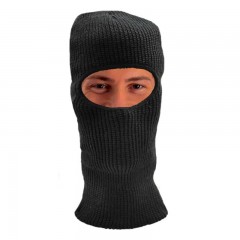 Black knit face mask