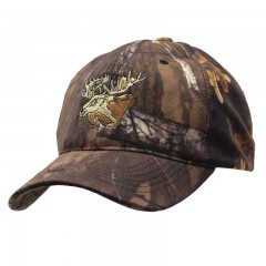 Backwoods Pure Camo hunting cap with moose logo