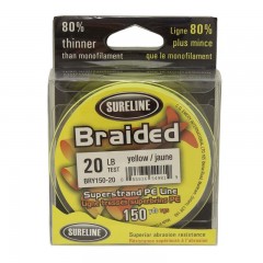 Yellow Braided Line - 150 yds