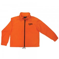 Backwoods blaze orange safety fleece jacket for youth and kids