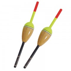 Fishing tackle gear floats balsa wood spring oval smooth