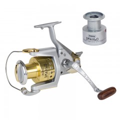 Premium fishing spinning reel vented aluminum spool