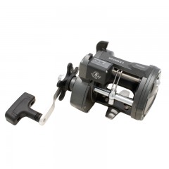 Baitcasting and trolling reels with advanced technology, including the  Emery Legend Downrigger reel with a star drag system and saltwater safe performance