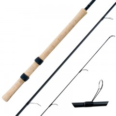 Streamside float Steelhead fishing rods with chromium D-ring guides