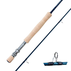 Fly fishing rods SiC guides graphite reel seat