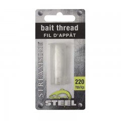 Streamside Steel white fishing bait thread